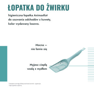 Łopatka do żwirku dla kota AnimaxKot kruszon pelet