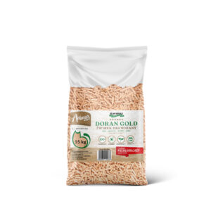 Doran Gold DREWNIANY PELLET 6mm DLA KOTA KRÓLIKA ŚWINKI 15KG JASNY ODPYLONY
