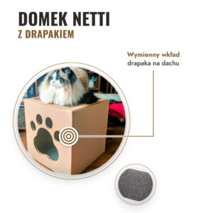 Drapak dla kota „Domek Netti”