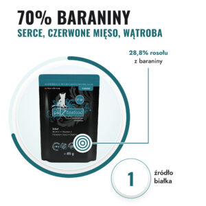 85g finefood Purrrr BARANINA / OWCA , monobiałkowe jedzenie dla kotów, saszetka