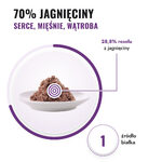 Catz Finefood Purrrr jagnięcina 85 g – 70% jagnięciny: serce, mięśnie i wątroba, jedno źródło białka