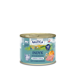 185g Karma mokra Bezzbożowa, monoproteinowa Kot dorosły Indyk