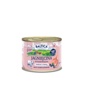 185g Karma mokra Bezzbożowa, monoproteinowa Kot dorosły Jagnięcina