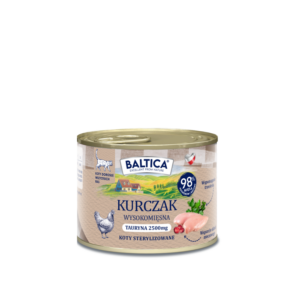 185g Karma mokra Bezzbożowa, monoproteinowa Kot dorosły Kurczak