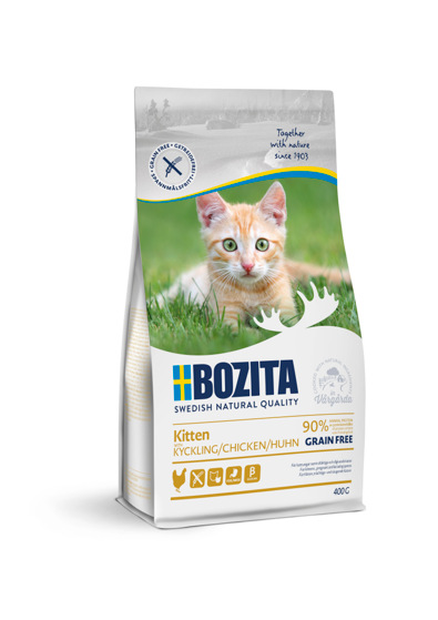 Karma dla kota Bozita Indoor &amp; Sterilised z kurczakiem (Bez dodatku zbóż) - 400g