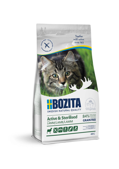 Karma dla kota Bozita Active & Sterilised z jagnięciną - 400g
