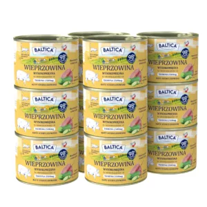 185g Karma mokra Bezzbożowa, monoproteinowa Kot dorosły Wieprzowina