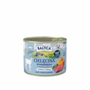 185g Karma mokra Bezzbożowa, monoproteinowa Kot dorosły Cielecina