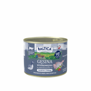 185g Karma mokra Bezzbożowa, monoproteinowa Kot dorosły Gęsina