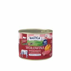 185g Karma mokra Bezzbożowa, monoproteinowa Kot dorosły Wolowina z wątróbka