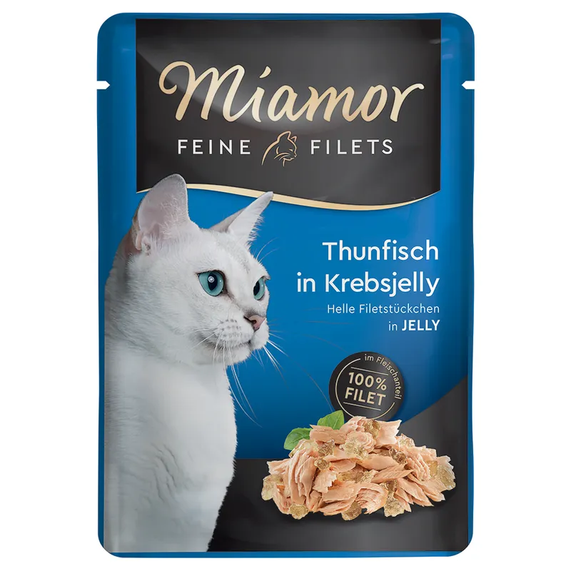 Miamor Feine Filets Tuńczyk  z krabem w  galaretce 100G