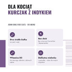 John Dog for Cats 99 Menu dla kociąt kurczak z indykiem – dwa źródła białka, bez zbóż, witamina D3