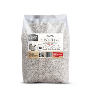 AnimaxKot Silver line 3mm, żwirek zbrylający - peletka 3mm - opakowanie 20L