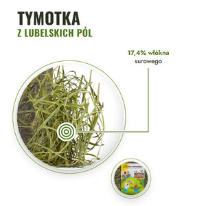 Siano dla królików i gryzoni - tymotka z lubelskich pól, 100% naturalne 1,5kg