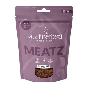 45 g Finefood  chrupiące przysmaki, paski 99,5% grillowanego i suszonego mięsa króliczego