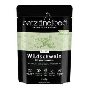 85g finefood Purrrr DZIK, monobiałkowe jedzenie dla kotów, saszetka